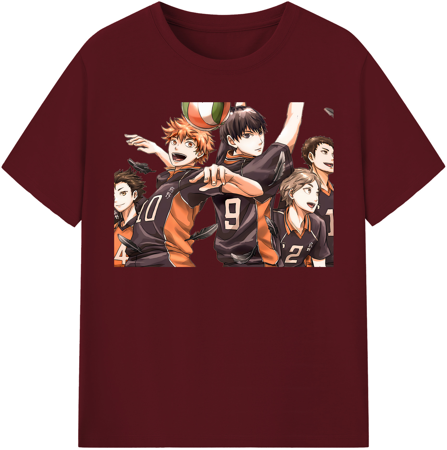 （画像用） ハイキュー!! Haikyu!! 綿100％半袖Tシャツ（フロントプリント）